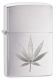 29587 拉絲銀大麻葉防風打火機